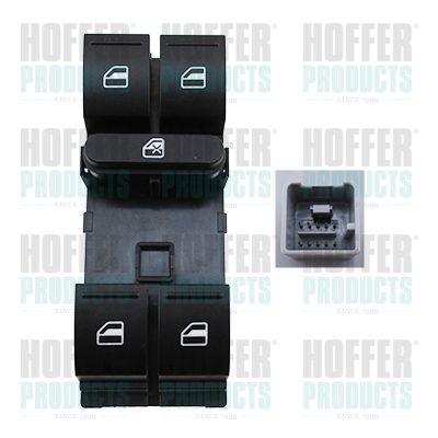 HOFFER 2106152 Switch, window regulator