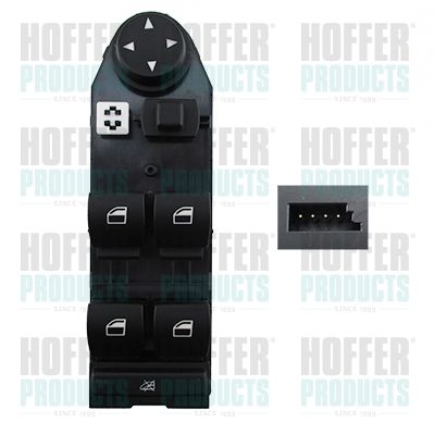 Switch, window regulator HOFFER 2106378
