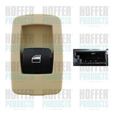Switch, window regulator HOFFER 2106410