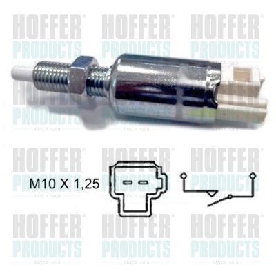 Switch, clutch control (cruise control) HOFFER 3500104