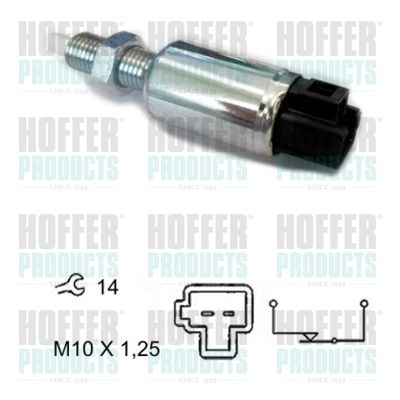 Switch, clutch control (cruise control) HOFFER 3500118