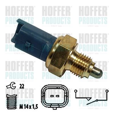 HOFFER 3600011 Switch, reverse light