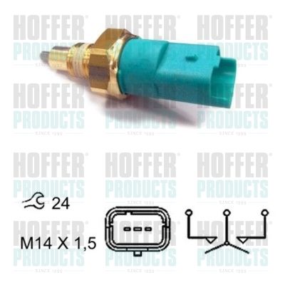 Switch, reverse light HOFFER 3600013
