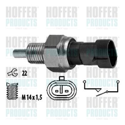 HOFFER 3600022 Switch, reverse light