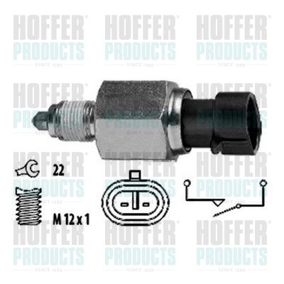 Switch, reverse light HOFFER 3600033