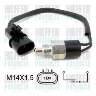 Switch, reverse light HOFFER 3600034