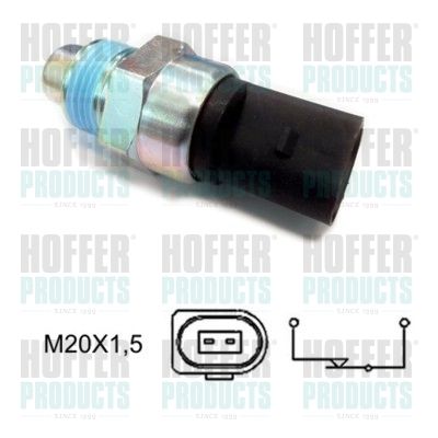 Switch, reverse light HOFFER 3600035
