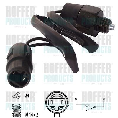 Switch, reverse light HOFFER 3600036