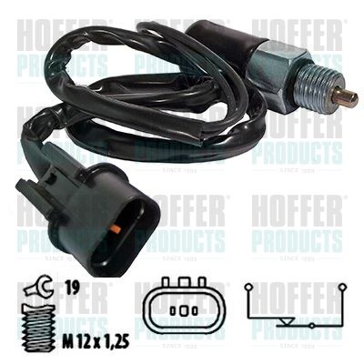 HOFFER 3600037 Switch, reverse light