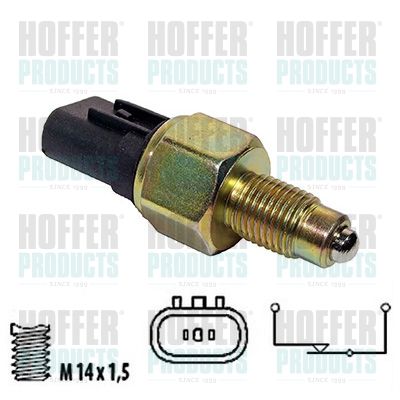 HOFFER 3600043 Switch, reverse light