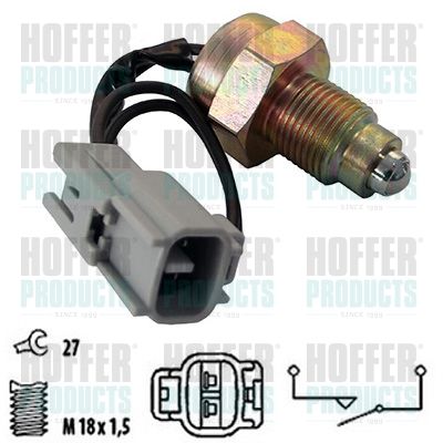 HOFFER 3600057 Switch, reverse light