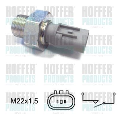 HOFFER 3600072 Switch, reverse light
