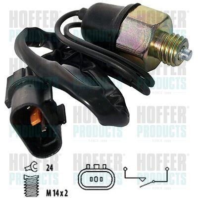 HOFFER 3600075 Switch, reverse light