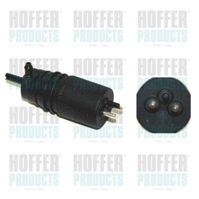 HOFFER 7500166 Washer Fluid Pump, window cleaning