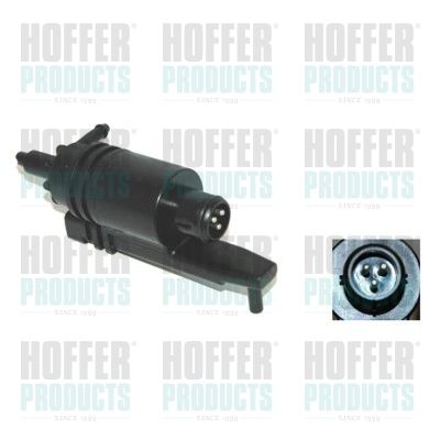 Washer Fluid Pump, window cleaning HOFFER 7500170