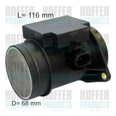 HOFFER 7516013E Mass Air Flow Sensor