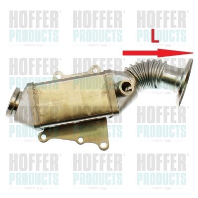 Cooler, exhaust gas recirculation HOFFER 7518383