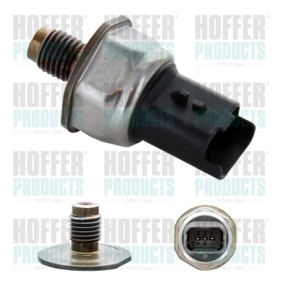 Sensor, fuel pressure HOFFER 8029349