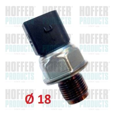 Sensor, fuel pressure HOFFER 8029350