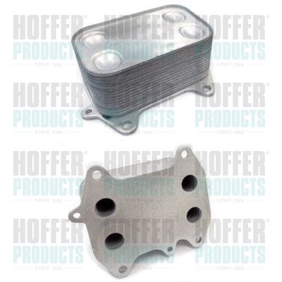 HOFFER 8095017 Oil Cooler, engine oil