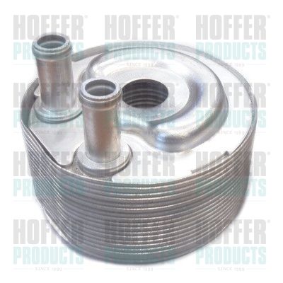 Oil Cooler, engine oil HOFFER 8095018