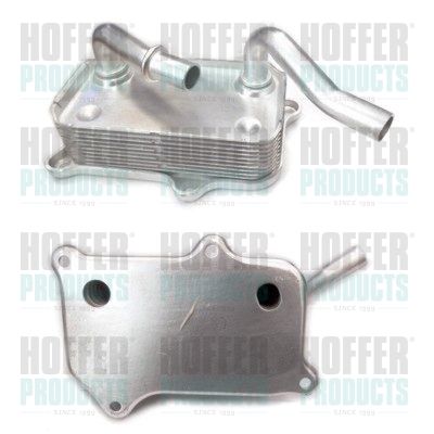 Oil Cooler, engine oil HOFFER 8095020
