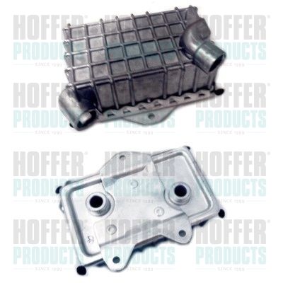 Oil Cooler, engine oil HOFFER 8095022