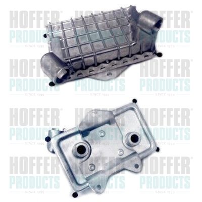 Oil Cooler, engine oil HOFFER 8095023