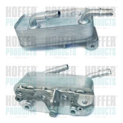 Oil Cooler, engine oil HOFFER 8095026