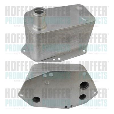 Oil Cooler, engine oil HOFFER 8095036