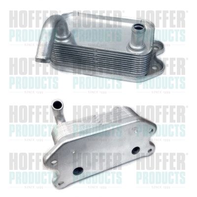 Oil Cooler, engine oil HOFFER 8095043
