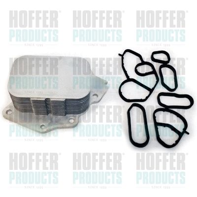Oil Cooler, engine oil HOFFER 8095050
