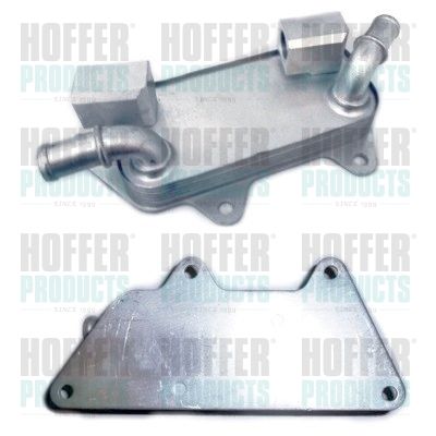 Oil Cooler, engine oil HOFFER 8095089