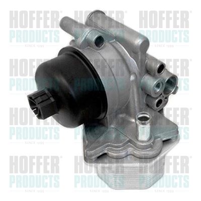 Oil Cooler, engine oil HOFFER 8095095