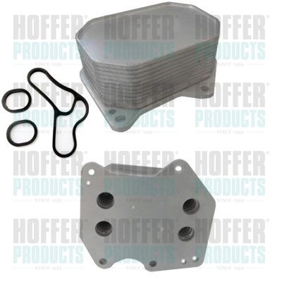 Oil Cooler, engine oil HOFFER 8095095S