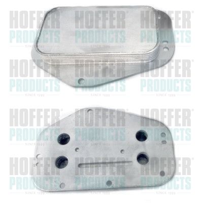 Oil Cooler, engine oil HOFFER 8095101