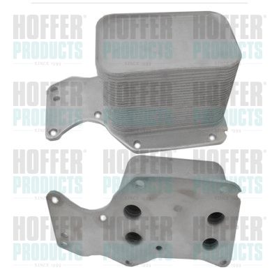 Oil Cooler, engine oil HOFFER 8095133
