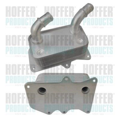 Oil Cooler, engine oil HOFFER 8095145