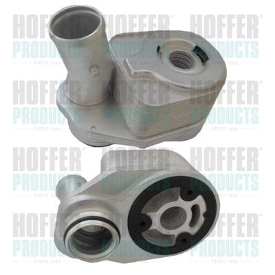 Oil Cooler, engine oil HOFFER 8095158