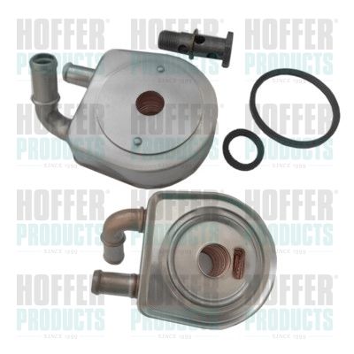 Oil Cooler, engine oil HOFFER 8095165