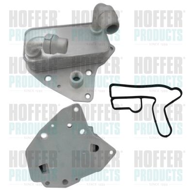 Oil Cooler, engine oil HOFFER 8095192