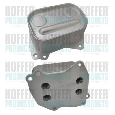 Oil Cooler, engine oil HOFFER 8095197