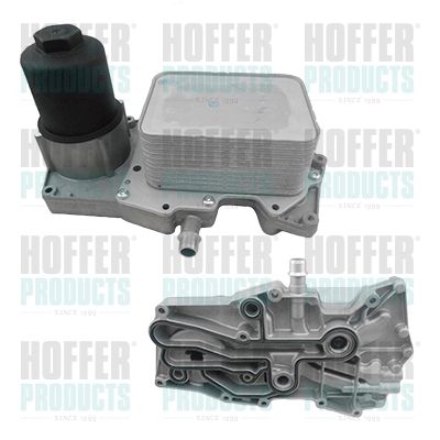 Oil Cooler, engine oil HOFFER 8095203C