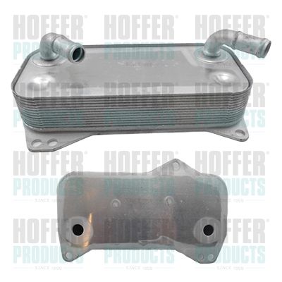 Oil Cooler, engine oil HOFFER 8095216