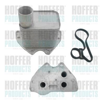 Oil Cooler, engine oil HOFFER 8095224