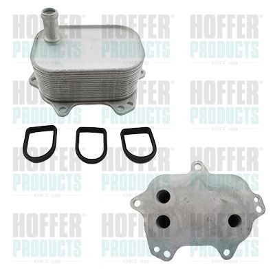 Oil Cooler, engine oil HOFFER 8095252