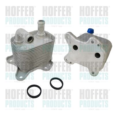 Oil Cooler, engine oil HOFFER 8095276