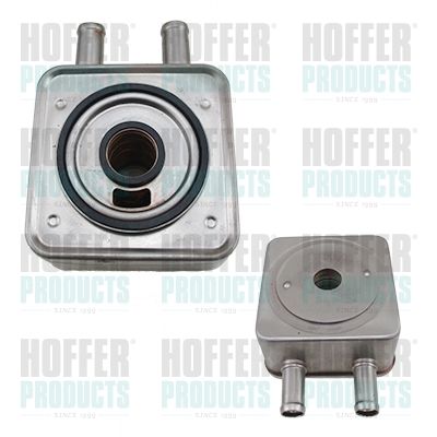 Oil Cooler, engine oil HOFFER 8095291