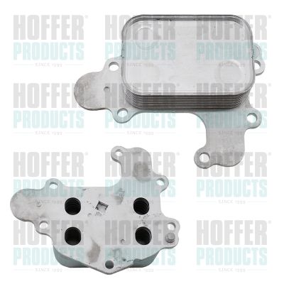 Oil Cooler, engine oil HOFFER 8095299