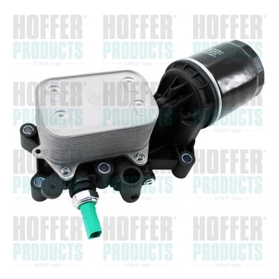 Oil Cooler, engine oil HOFFER 8095322